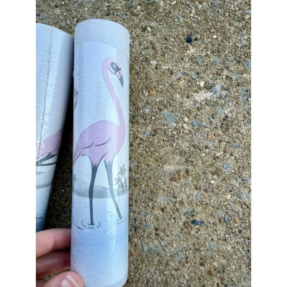 VTG International Wallcovering Flamingo Wallpaper Border 2 Roll RS 8641 Tropical